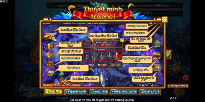 Game bắn cá tại FB88 có nhiều tính năng thú vị